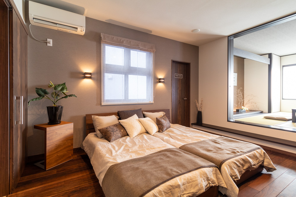 3階建て二世帯住宅|寝室