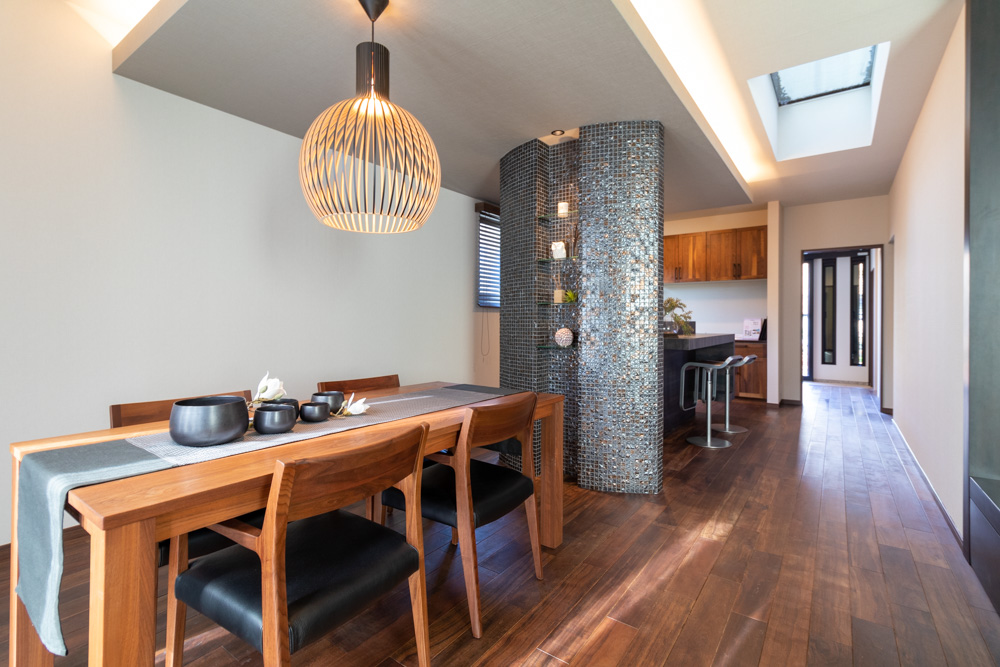 3階建て二世帯住宅の親世帯ダイニング