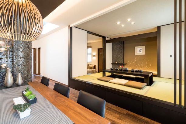 二世帯住宅グランデ／和室と続くダイニングキッチン