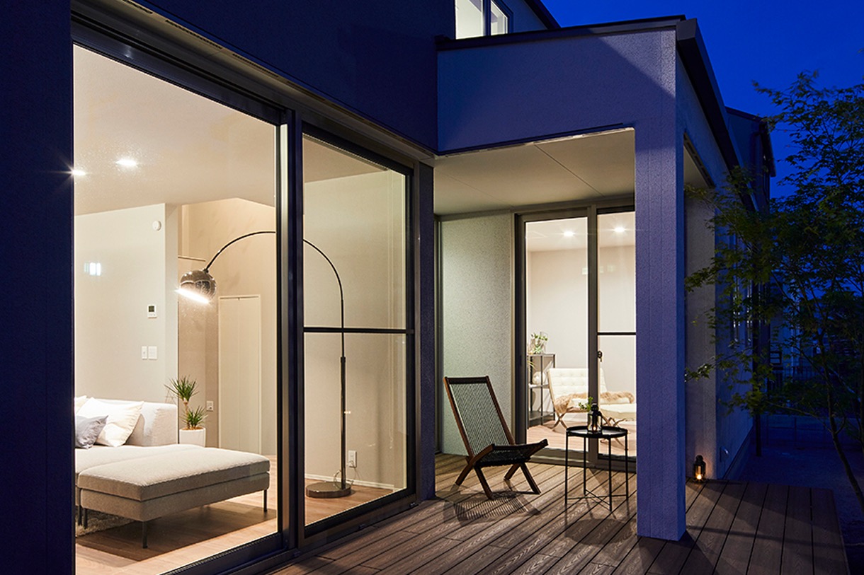 リビングからつながる土間