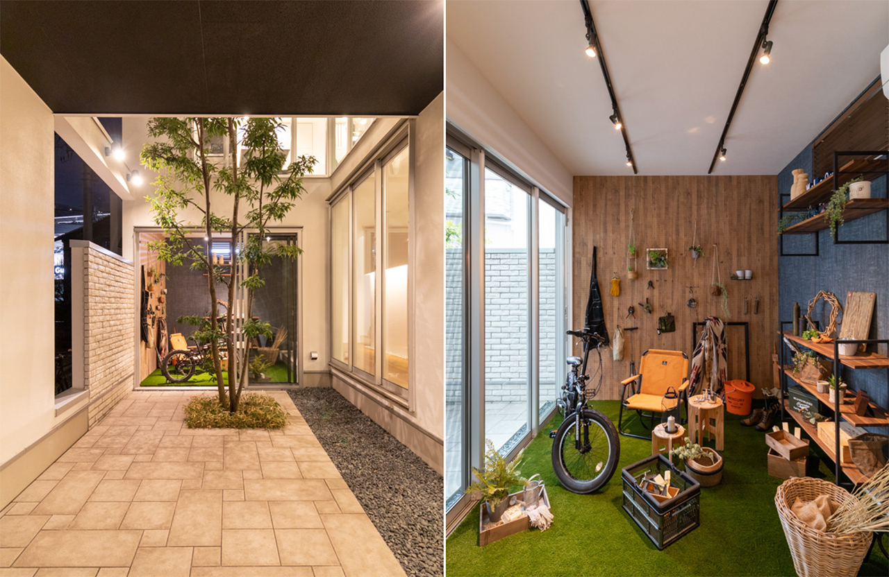 アウトドア用品や自転車など趣味の空間として活用