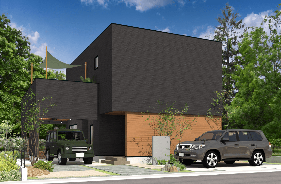 画像：ガレージ + 独立型ホビーベース