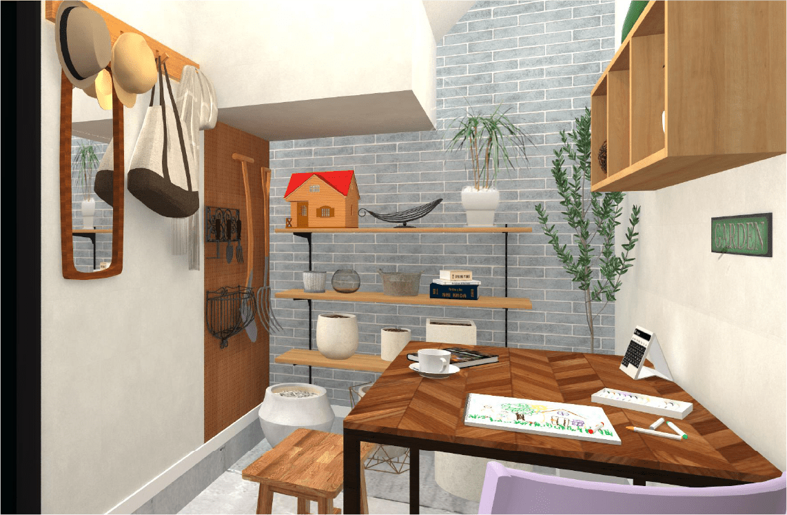 画像：ガレージ + 独立型ホビーベース