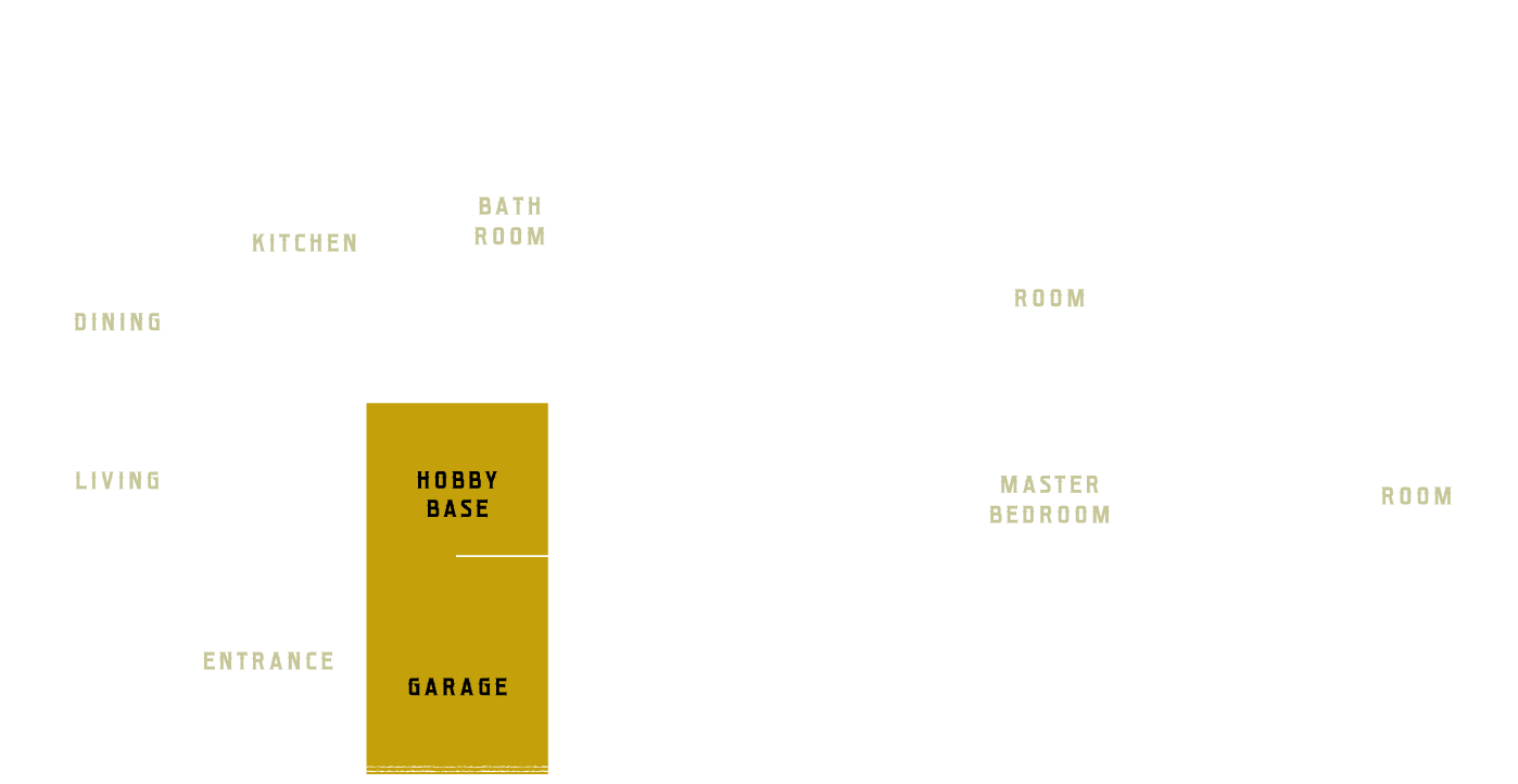 画像：おすすめのプラン例 1F:ここが家族の遊びの基地！、2F