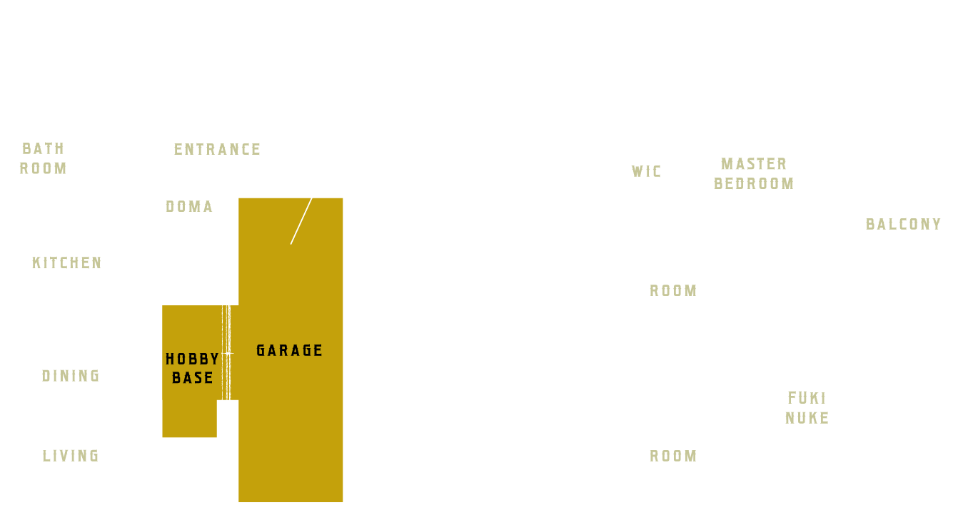 画像：おすすめのプラン例 1F:ここが家族の遊びの基地！、2F